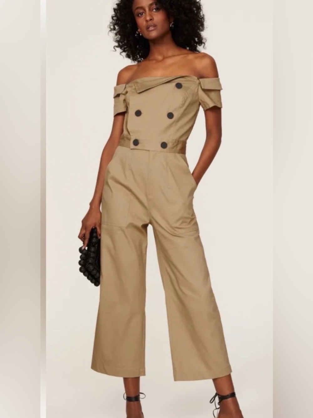 NWT MARISSA WEBB
Rylan Canvas Jumpsuit in Sandshell SIZE 6